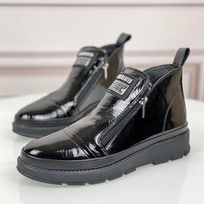 Ботинки Mario Muzi лаковые на платформе большие размеры В725 фото
