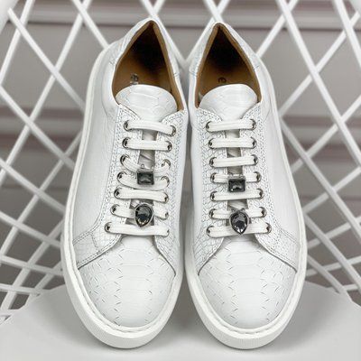 Кеды Evromoda кожаные на платформе белые 38 Т913 фото