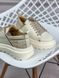Кеды Evromoda кожаные на платформе бежевые 37 Т912 фото 5