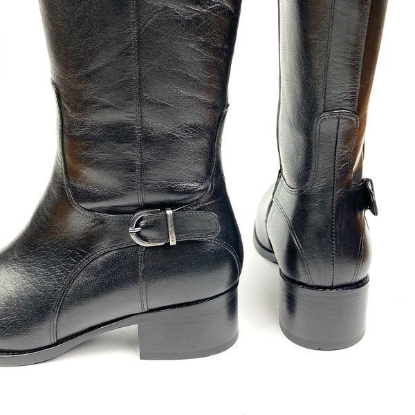 Зимние сапоги Mario Muzi кожаные черные М 634 фото