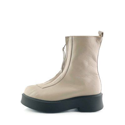 Ботинкі Fmlshop шкіряні зі змією бежеві В 713 фото