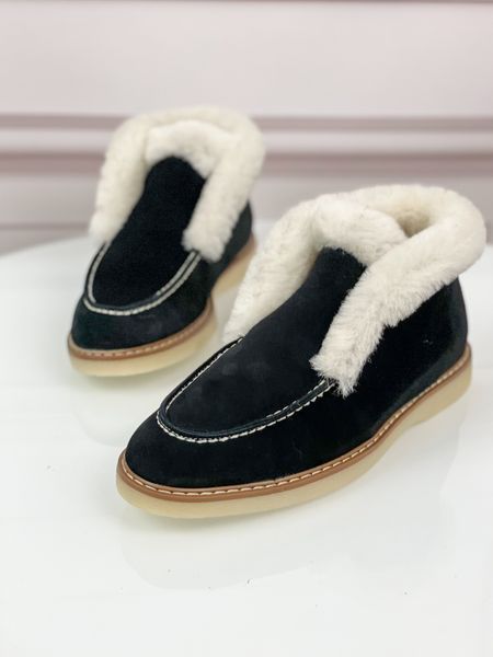 Зимові лофери черевики Evromoda замшеві чорні М 814 фото